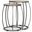 Clapp Accent Table Set of 2 In Silver and White