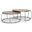 Clapp Coffee Table Set of 2 In Silver and White