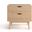 Clara 2-Drawer Nightstand In White Wash