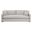 Clara 86 Inch Slim Arm Sofa In Cement and Natural Gray