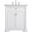 Clarence 30 Inch Single Bathroom Vanity In White