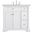 Clarence 36 Inch Single Bathroom Vanity In White