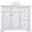 Clarence 42 Inch Single Bathroom Vanity In White