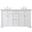 Clarence 60 Inch Double Bathroom Vanity In White