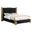 Clarisse Queen Platform Bed In Black Velvet and Gold Stainless Steel