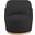 Clarita Boucle Fabric Swivel Accent Chair In Black