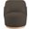 Clarita Boucle Fabric Swivel Accent Chair In Brown