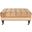 Clark Gold, Olive and Espresso Cocktail Tufted Ottoman