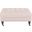 Clark Taupe and Espresso Cocktail Tufted Ottoman
