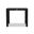Classic Aluminum 35 Inch Square Dining Table In Black