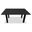 Classic Aluminum Rectangular Chat Table In Black