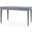 Claudette Desk with Brass Sabots on Legs In Washed Winter Gray