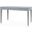 Claudette Desk with Nickel Sabots on Legs In Washed Winter Gray