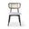 Claudia Cane Side Chair In Ebano And Natural