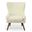 Claudie Wingback Accent Chair In Beige and Elm