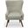 Claudie Wingback Accent Chair In Gray and Elm