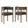 Clea Curved Upholstered Dining Chairs Set of 2 In Charcoal