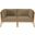 Clearwater Outdoor Patio Teak Wood Loveseat In Gray Light Brown
