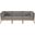 Clearwater Outdoor Patio Teak Wood Sofa In Gray Graphite
