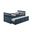 Clemens Twin Captain Bed with Trundle In Midnight Blue