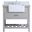 Clement 36 Inch Single Bathroom Vanity In Grey With Backsplash