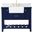 Clement 42 Inch Single Bathroom Vanity In Blue With Backsplash