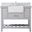 Clement 42 Inch Single Bathroom Vanity In Grey With Backsplash