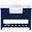 Clement 48 Inch Single Bathroom Vanity In Blue With Backsplash