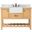 Clement 48 Inch Single Bathroom Vanity In Natural Wood With Backsplash