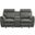 Clifton Gray Double Glider Reclining Loveseat With Center Console