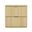 Clive 22 Inch 2-Drawer Nightstand In Natural Oak and Gold