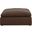 Cloud Puff Brown Slipcovered Square Sectional Modular Ottoman