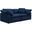 Cloud Puff Navy Blue 2 Piece Slipcovered Modular Sectional Sofa