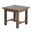 Club Aluminum End Table In Oak