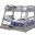 California Iii Gray Twin Over Full Bunk Bed