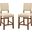 Sania Natural Tone Counter Height Chair Set Of 2