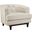 Coast Beige Upholstered Fabric Arm Chair