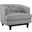 Coast Light Gray Upholstered Fabric Arm Chair