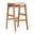 Coast Teak 30 Inch Backless Barstool In Natural Teak