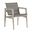 Coast Teak Arm Chair In Oyster Teak and Heather Gray
