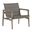 Coast Teak Lounge Chair In Oyster Teak and Heather Gray