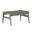 Coast Teak Ottoman In Oyster Teak and Heather Gray