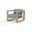 Coastal Teak Club Chair in Canvas Granite