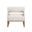Coburn Lounge Chair In Rustic Oak and Eclipse White