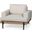Colburne I Beige Fabric With Wood And Iron Frame Accent Chair