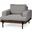 Colburne I Gray Fabric With Wood And Iron Frame Accent Chair