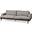 Colburne Ii 95 Inch Gray Upholstered Three Seater Sofa