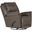 Cole Chaise Swivel Glider Recliner In Charcoal