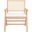 Colette Rattan Accent Chair In Natural
