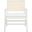 Colette Rattan Accent Chair In White And Natural